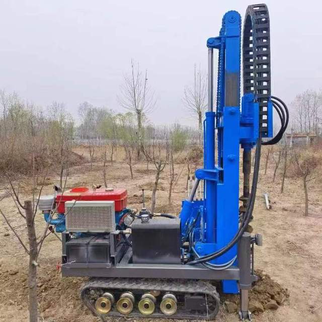 Crawler Photovoltaic Pile Driver Self-propelled Auger Drilling Rig Well Drilling Rig Foundation Pile Driver