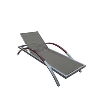 Chaise longue de <span class=keywords><strong>jardin</strong></span> portable en tissu maillé <span class=keywords><strong>PVC</strong></span>, chaise longue de piscine en aluminium, chaise longue de plage et de loisirs - Product Image 5