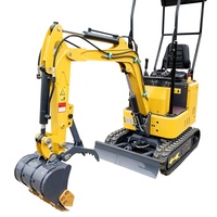 Ucuz mikro kazıcı makine küçük ev tarım çiftlik bahçe çin ucuz 0.8 Ton yeni Mini ekskavatör küçük greyder