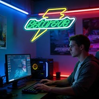 Enseigne néon style Gatorade pour propriétaires de bars de jeux Neonawall, lumière néon LED USB à intensité variable pour salle de jeux, bar, club, décoration murale