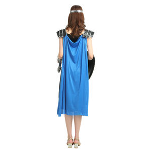 Traje de guerrero con falda negra y azul Sexy para mujer, <span class=keywords><strong>disfraz</strong></span> de <span class=keywords><strong>pareja</strong></span> de Halloween, disfraces de Guerrero <span class=keywords><strong>Medieval</strong></span> para adultos - Product Image 2