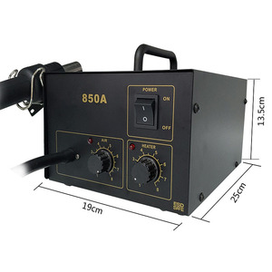 ปืนลมร้อน Yao Gong 850A สถานีถอดบัดกรี ปรับอุณหภูมิได้ 220V ตัวเครื่องอะลูมิเนียมอัลลอยด์ เครื่องมือเชื่อมอิเล็กทรอนิกส์ - Product Image 1