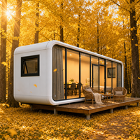 Meris Apple Cabin, maison-conteneur de couchage moderne en structure acier préfabriquée pour hôtel et complexe hôtelier