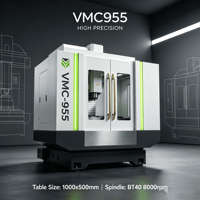 Centre d'usinage vertical CNC VMC955 BT40 pour le travail des métaux, des moules et des matrices, fraiseuse CNC haute vitesse