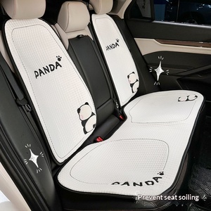 Cuscino e Coprisedile Auto in Seta Ghiaccio per Tutte le Stagioni, con Simpatico <span class=keywords><strong>Panda</strong></span>, Comodo e Traspirante, per <span class=keywords><strong>Sedili</strong></span> Anteriori e Posteriori, Alta Qualità - Product Image 2