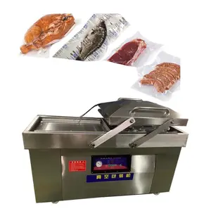 Automatic seafood vacuum sealer Plastic Bag Vacuum Packing Machines HJ-DZ800/2SD