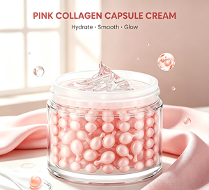 Crema Facial en Cápsulas de Colágeno Rosa OEM/ODM, Ácido Hialurónico, Niacinamida, Loción Nocturna Hidratante y Reafirmante para Todo Tipo de Piel - Product Image 2