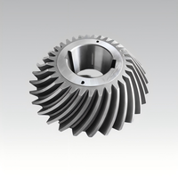 Engrenage conique forgé sur mesure en usine, à dents trempées, droit, avec gorge pour transmission de réducteur de machines