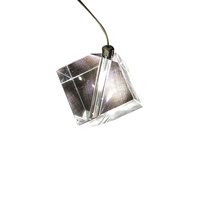 Lustre moderne en cristal carré en spirale, luminaire suspendu long