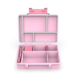 Children <b>Lunch</b> <b>Box</b> 5 Grids Rectangle M Size Food Grade Plastic Microwaveable Reusable For <b>School</b> Kids - Product Image 5