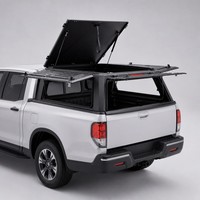 Capote de benne pour NP300 Ranger Ridgeline en acier, manuelle, étanche, avec serrure à clé, 4 portes, hauteur moyenne, type rigide, installation sans perçage