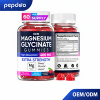 Permen Kunyah Magnesium Glisinat Alami 400mg Tanpa Gula Rasa Raspberry untuk Relaksasi Tidur, Dukungan Otot & Saraf, Dukungan Imunitas Dewasa