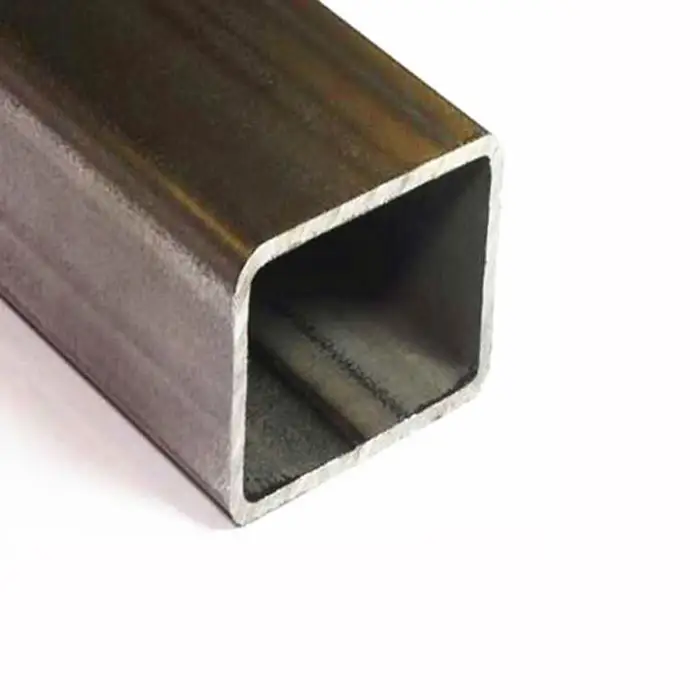 Astm структурная черная железная труба, стальная полая труба из углеродистой стали, квадратная прямоугольная стальная углеродистая труба