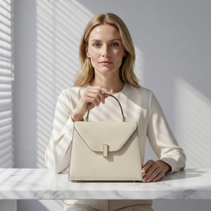 Bolso de Mano de Piel Sintética Azul Claro para Mujer, con Solapa y Cierre, Tipo Sobre, para Uso Diario - Product Image 2