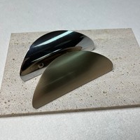 Poignées de meuble semi-circulaires modernes et minimalistes en alliage de zinc brossé/polissé pour armoires, tiroirs et penderies