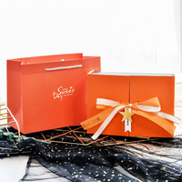 Boîte cadeau de luxe en papier kraft à double porte vide, personnalisable avec logo, OEM/ODM, pour emballage de vêtements et cadeaux de Saint-Valentin