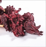 Fleur d'hibiscus séchée en vrac Roselle rouge séchée naturelle Thé aux fleurs entières d'hibiscus
