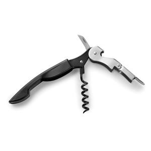 Cavatappi di lusso per camerieri con apribottiglie e coltello per aprire il vino - Product Image 1