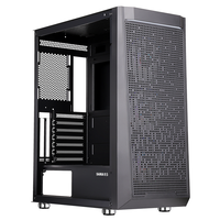 SAMA ARGB Boîtier d'effet PC Support de ventilateur de refroidissement multiple Châssis de jeu Conception en maille Ordinateur PC de jeu