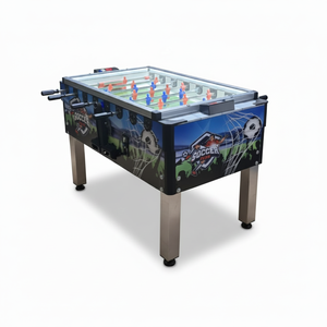 FEZA Soccer Foosball <b>Table</b> <b>Game</b> Machine Coin Operated Manual Play Multiple Players Customizable English Lucky <b>Game</b> Room Use - Product Image 4