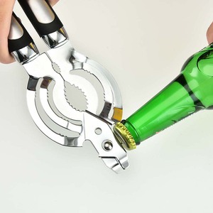 Stainless Steel Multi Functional Can Opener With Bottle Opener And Jar Lifter For Kitchen Use - Product Image 4