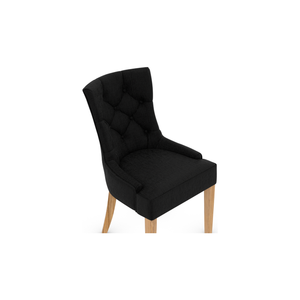 Sedia imbottita contemporanea con bottoni trapuntati e gambe <span class=keywords><strong>in</strong></span> rovere chiaro per <span class=keywords><strong>sala</strong></span> <span class=keywords><strong>da</strong></span> pranzo e <span class=keywords><strong>sala</strong></span> banchetti, sedia <span class=keywords><strong>da</strong></span> pranzo <span class=keywords><strong>in</strong></span> <span class=keywords><strong>legno</strong></span> - Product Image 6