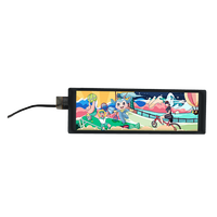 ZKDISPLAY OEM Layar Sentuh TFT LCD 7.8 Inci 1280*400 IPS 40PIN LVDS Kecerahan Tinggi 1000nit, Dapat Dibaca di Bawah Sinar Matahari, Dilengkapi Papan Pengontrol
