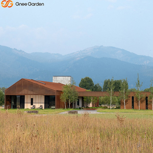 Paneles Decorativos Exteriores de Acero Corten Modernos para Revestimiento de Cercas de Jardín y Fachadas de Edificios, Impermeables y Ecológicos - Product Image 3