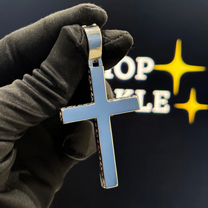 Premium Iced <b>Cross</b> <b>Pendant</b> 925 Sterling Silver Gold Plated Moissanite Necklace Charm Hip Hop Religious Fashion Jewelry - Product Image 6