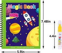 A4 adulte arc-en-ciel crayon livre de coloriage impression livre de jeu stylo à dessin réutilisable affichage couverture rigide livre d'eau magique pour les enfants