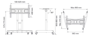 <span class=keywords><strong>Soporte</strong></span> de <span class=keywords><strong>TV</strong></span> Giratorio de 360° Diseñado para <span class=keywords><strong>TV</strong></span> de Pantalla Plana de 32 a 70 Pulgadas, <span class=keywords><strong>Soporte</strong></span> de <span class=keywords><strong>Techo</strong></span> <span class=keywords><strong>Motorizado</strong></span> para <span class=keywords><strong>TV</strong></span> - Product Image 5