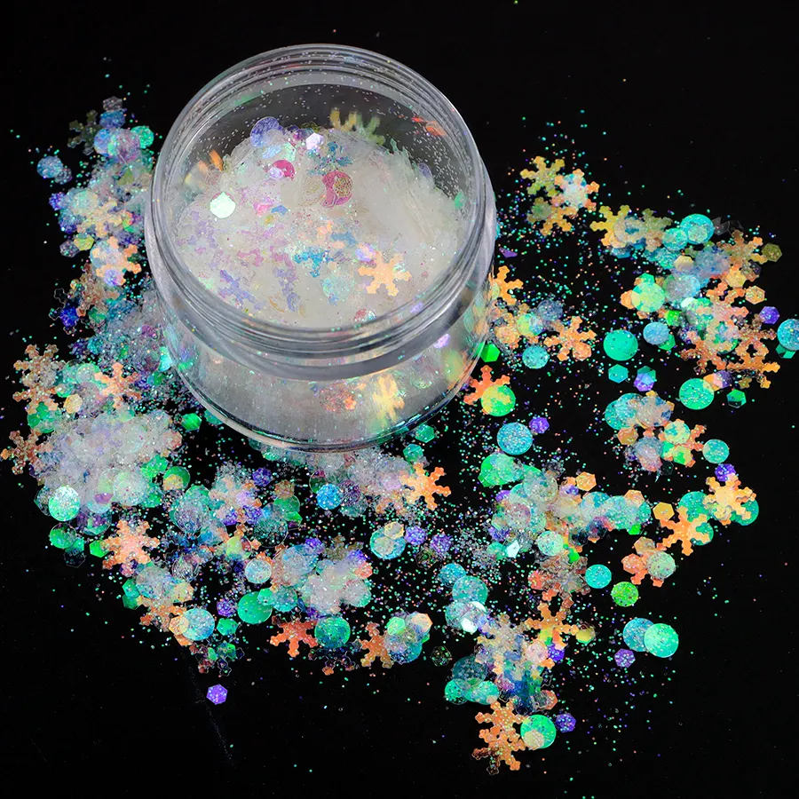Großhandel Glitter Bulk Factory Preis Hexagon PET Chunky Glitter für Epoxy DIY Nagel becher Crafts Body Face