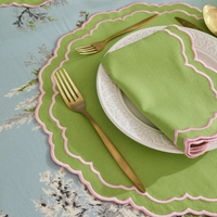 Set de table en lin brodé fait main personnalisé, moderne, durable et doux, élégant pour la décoration de la maison, idéal pour les fêtes et les festivals