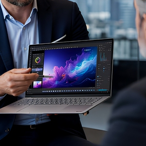 Xps 16 (da16260-r1885tb) [ใหม่เอี่ยม] แล็ปท็อป: Core Ultra 7-358h, แรม 32gb, SSD 1tb, หน้าจอสัมผัส 3.2k Oled, 120hz, ซีลโรงงาน - Product Image 2