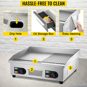 Heavybao Thương Mại Chuyên Nghiệp Mini Điện Gang <span class=keywords><strong>Griddle</strong></span> Máy Grill Panini Sandwich Press Máy - Product Image 3
