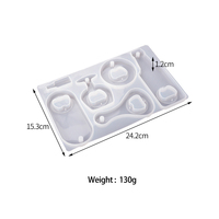 Kit de moule en résine pour ouvre-bouteille, ouvre-bouteille pour bière et vin, moule en silicone pour résine époxy, outil artisanal créatif DIY