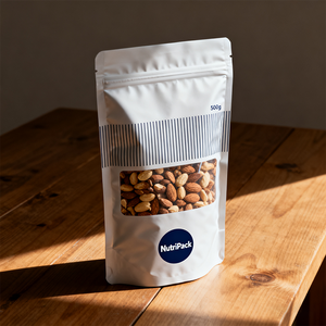 Emballage de complément alimentaire imprimé personnalisé Doypack PE pochettes debout à fermeture éclair pour poudre de créatine protéinée - Product Image 2