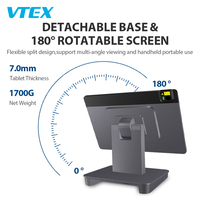 Tablette POS tactile FHD 11 pouces, processeur T615 Octa Core, 6 Go de RAM, 128 Go de ROM, scanner 1D 2D, 4G LTE, NFC, WiFi, terminal POS commercial