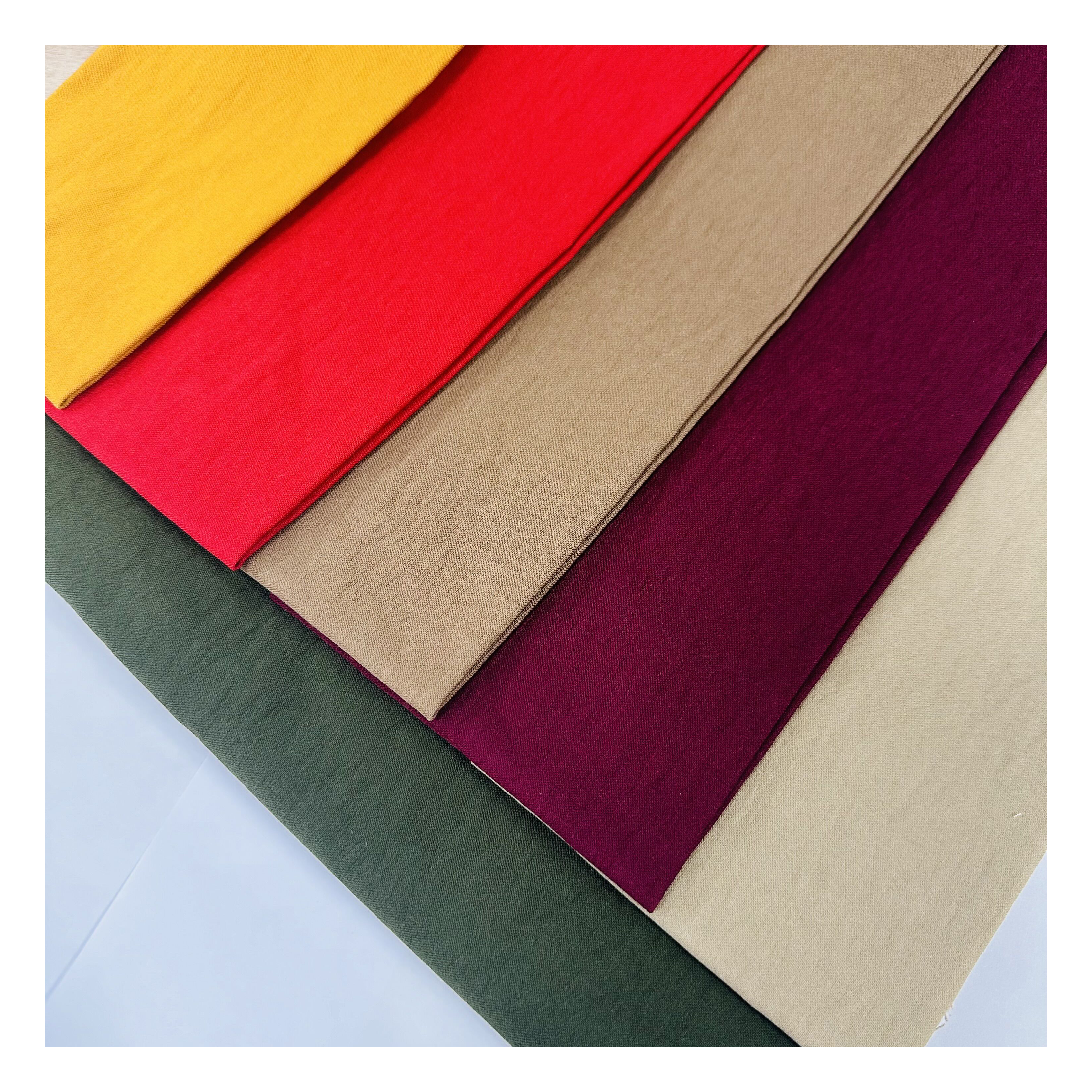 74% Rayon 23% Nylon 3% Spandex 250gsm 150cm Stretch Bengaline Woven Fabric for Girls' Clothing