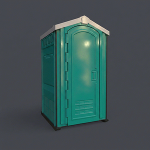 Cabine de toilette portable en plastique, design moderne, durable, solution pour toilettes publiques extérieures - Product Image 1