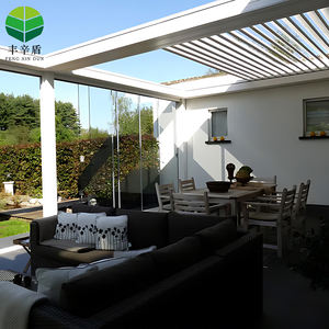 Üretici uzaktan kumanda biyoiklim alüminyum <span class=keywords><strong>Outdoor</strong></span> geri çekilebilir louroof çatı su geçirmez açık bahçe gölge için - Product Image 4