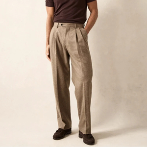 Men's Classic-Fit Stretch <b>Suit</b> <b>Pants</b> New Style Spring Autumn Casual Chino Mid Waist OEM Trouser Dress - Product Image 1