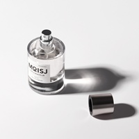 Cilindro superior de plata mate Simplicity 50ml Botella de perfume de vidrio transparente