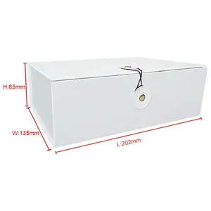 리본 백색 상자 포장을 가진 중국에서 보통 백색 상자 OEM 제조자