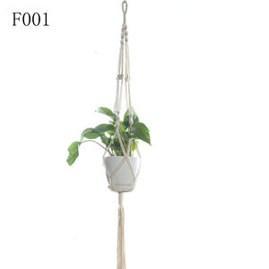 Sac en filet pour <span class=keywords><strong>pot</strong></span> de fleurs de jardinage, fait main, <span class=keywords><strong>DIY</strong></span>, avec <span class=keywords><strong>corde</strong></span> de suspension, pour décoration intérieure et extérieure, balcon, potager, panier <span class=keywords><strong>suspendu</strong></span> - Product Image 2