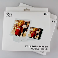 Pliant Zoom dans l'écran Loupe Support de Bureau En Plastique Portable Films Vidéo 3D Téléphone Portable Vidéo Mobile Loupe