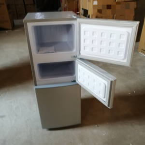 Refrigerador Doméstico de Tres Puertas de Acero Inoxidable con Descongelación Manual y Ahorro de Energía, Modelo 152, para un Mayor Rendimiento - Product Image 3