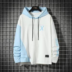 All'ingrosso abbigliamento da <span class=keywords><strong>uomo</strong></span> tirate su T-shirt da <span class=keywords><strong>giovane</strong></span> maglione da adolescente alla <span class=keywords><strong>moda</strong></span> Patchwork maglione da <span class=keywords><strong>uomo</strong></span> con cappuccio - Product Image 5