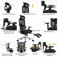 Chaise de bureau ergonomique en maille Vaseat, chaise de direction, chaise d'ordinateur, chaise de bureau Foire de Canton