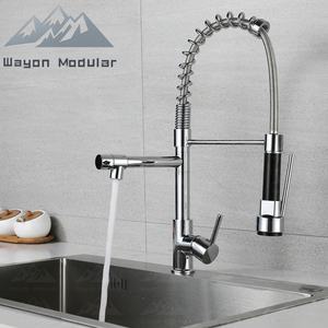 ก๊อกน้ำครัวแบบสปริงสองหัวฉีด ยี่ห้อ Wayon รุ่น Commercial Style พร้อมหัวเติมน้ำสำหรับสถานีงานเชฟ - Product Image 3